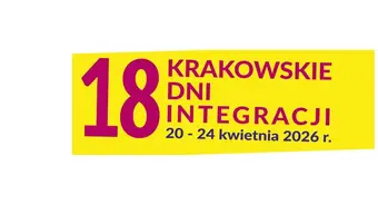 Grafika z napisem 18 Krakowskie Dni Integracji 20-24 kwietnia 2026